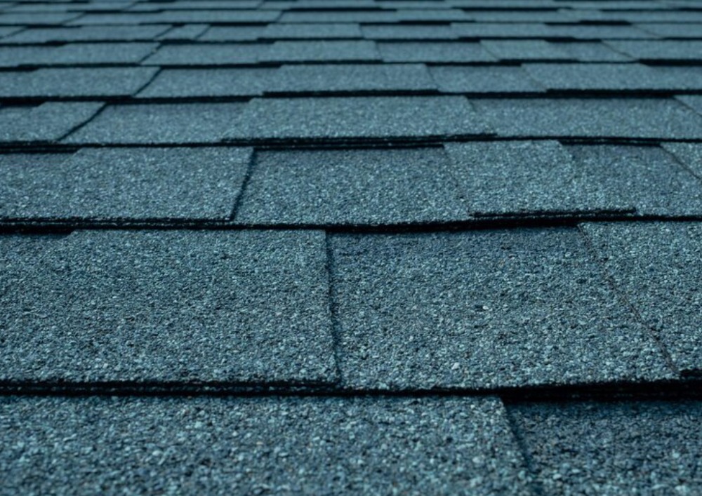 close up of asphalt shingles