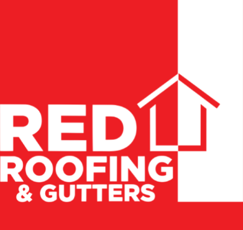 Red Roofing & Gutters Logo