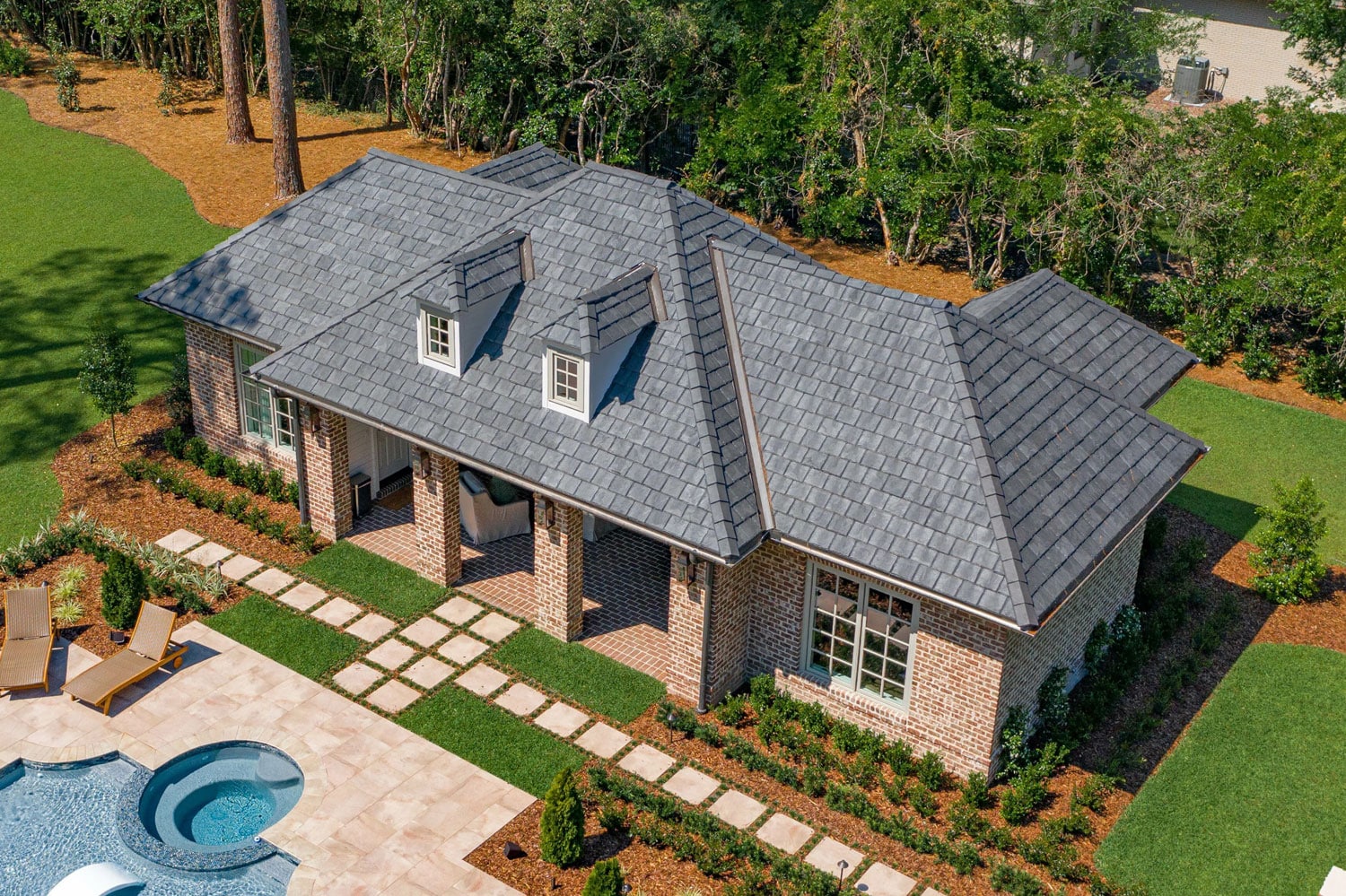 Tile and Slate Roofing in Lake Oconee GA 1 Brava composite slate tile lake home Lake Oconee Reynolds
