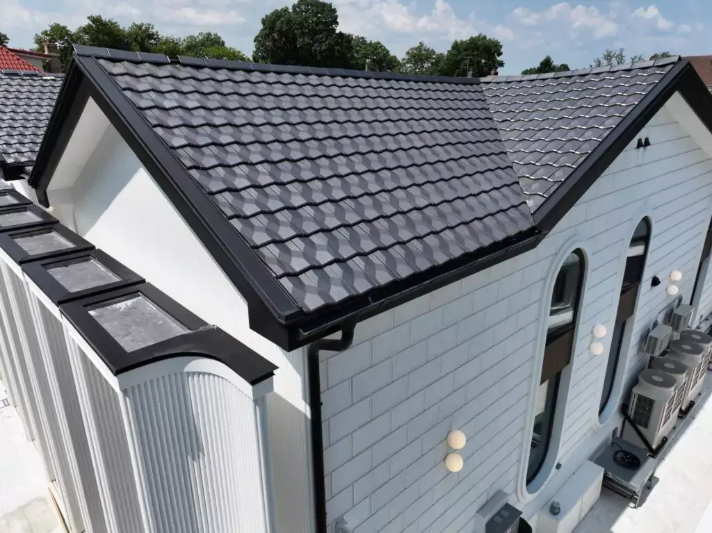 Tile and Slate Roofing in Lake Oconee GA 2 Composite slate roof installation Great Waters Lake Oconee