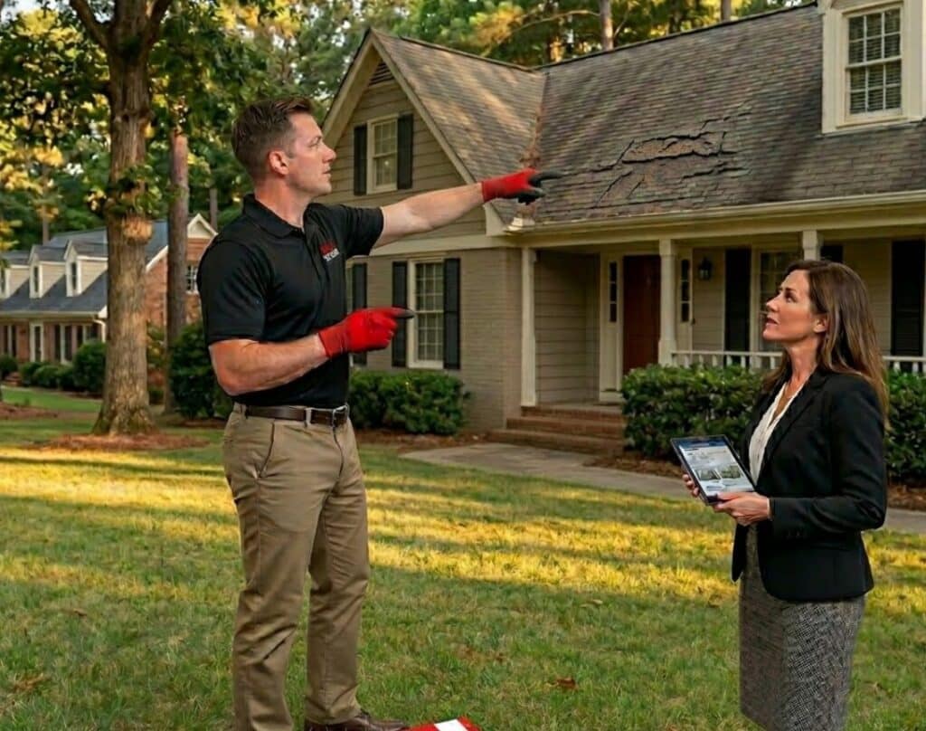 The Hidden Liability: Why Real Estate Agents in Atlanta, Woodstock, & Fayetteville Need a Roof Specialist for Older Homes 1 woodstock inspect2 - The Hidden Liability: Why Real Estate Agents in Atlanta, Woodstock, & Fayetteville Need a Roof Specialist for Older Homes